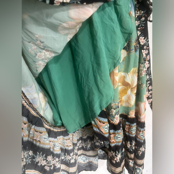 Anthropologie FARM RIO Monica Wrap Dress Floral Print - Picture 15 of 16
